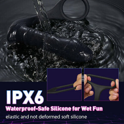 Buyging™ 10 vibromasseur anal télécommandé vibrant et poussant