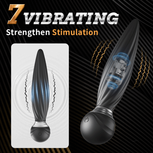 Buyging™ 7 Plug Anal Pénétrant et Rotatif pour Prostate à 7 Têtes avec Télécommande
