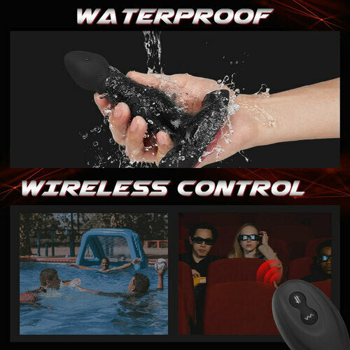 Buyging™ 10 vibromasseur anal télécommandé vibrant et poussant