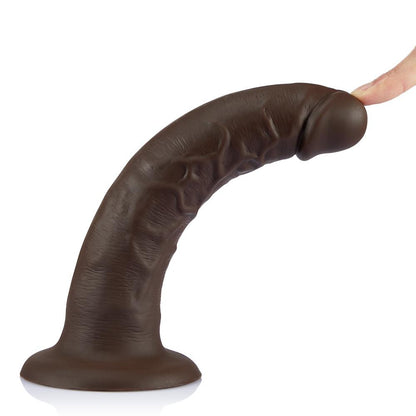 Ventouse-gode réaliste manuelle noire