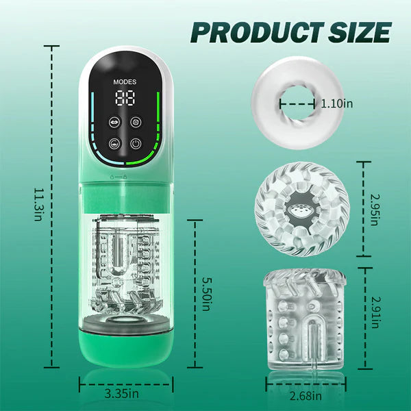 Heaven - 7 Frequency Powerful Suction & Tongue Licking Male Stroker 5-in-1 Thrusting & Rotating Male Sex Toy