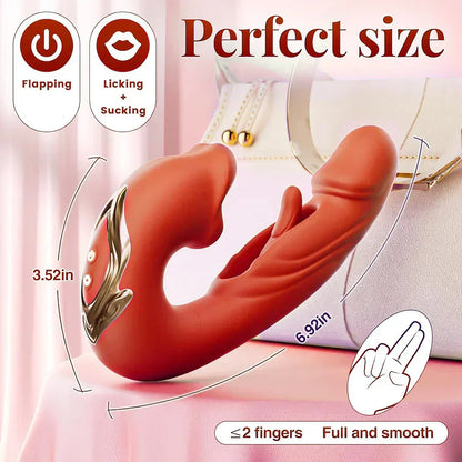 💥Nouveau en vente 2026 💞Vibromasseur point G pour femme, avec 7 modes de vibration claquant et 5 modes de léchage/succion.