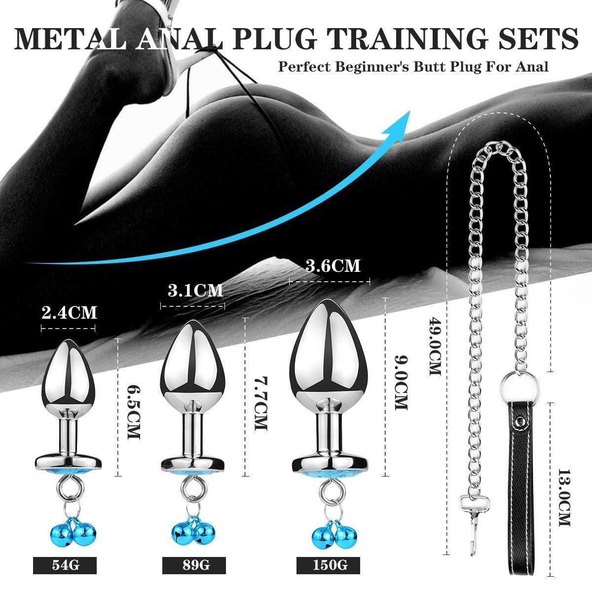 BELL Bijou plug anal avec chaîne