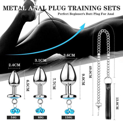 BELL Bijou plug anal avec chaîne
