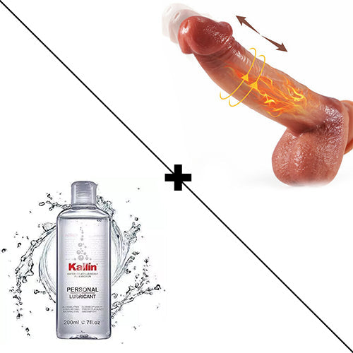 Buyging™ 8,66'' Gode Vibrateur Réaliste Pénétrant et Chauffant 4-en-1 avec Point G