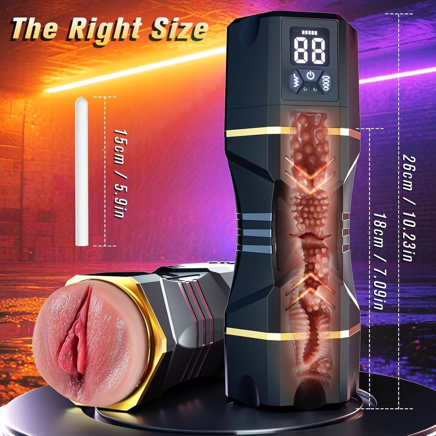 Free shipping｜Captain Titan - 6.5 Inch Massive Real Feel Ergonomic Grip Unbeatable Value Blowjob Stroker
