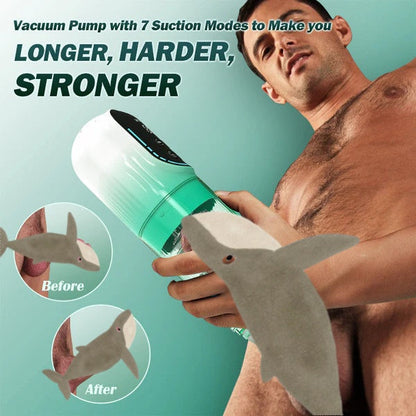 Heaven - 7 Frequency Powerful Suction & Tongue Licking Male Stroker 5-in-1 Thrusting & Rotating Male Sex Toy