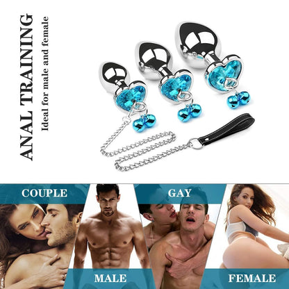 BELL Bijou plug anal avec chaîne