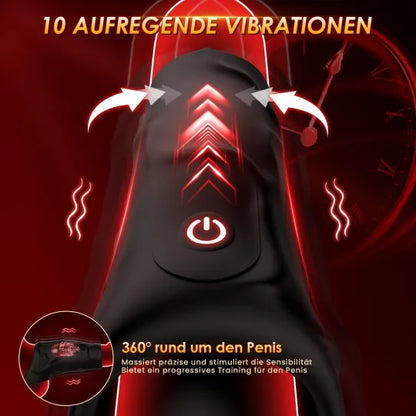 😍Manchon pénien vibrant 4-en-1 – Améliorez votre plaisir sexuel💖