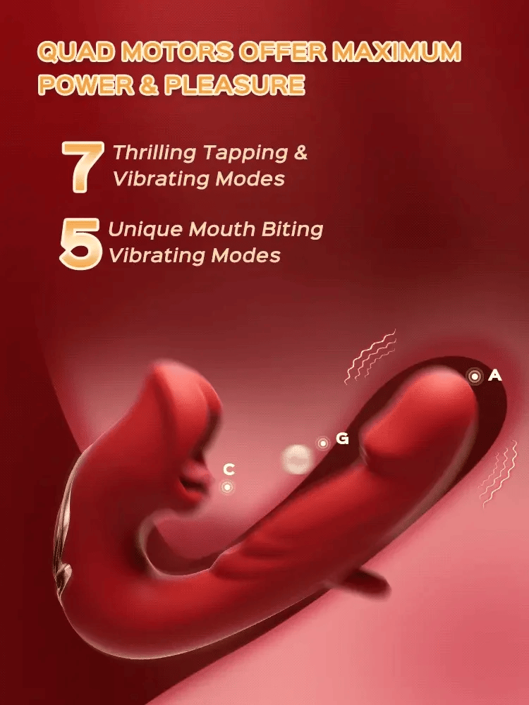 💥Nouveau en vente 2026 💞Vibromasseur point G pour femme, avec 7 modes de vibration claquant et 5 modes de léchage/succion.