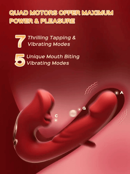 💥Nouveau en vente 2026 💞Vibromasseur point G pour femme, avec 7 modes de vibration claquant et 5 modes de léchage/succion.