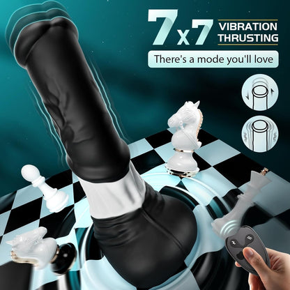 Buyging™ App & Gros Godemichet Monstre Télécommandé avec 7 Modes de Poussée et 7 Modes de Vibration 30cm